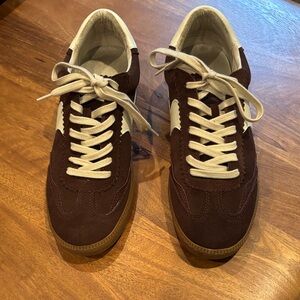 Dolce Vita Brown and White Sneakers